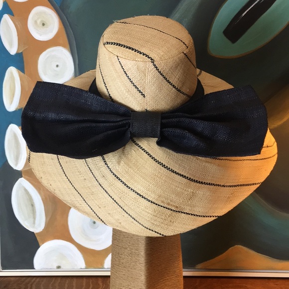 Raffia Wide Brim Hat - Picture 3 of 8